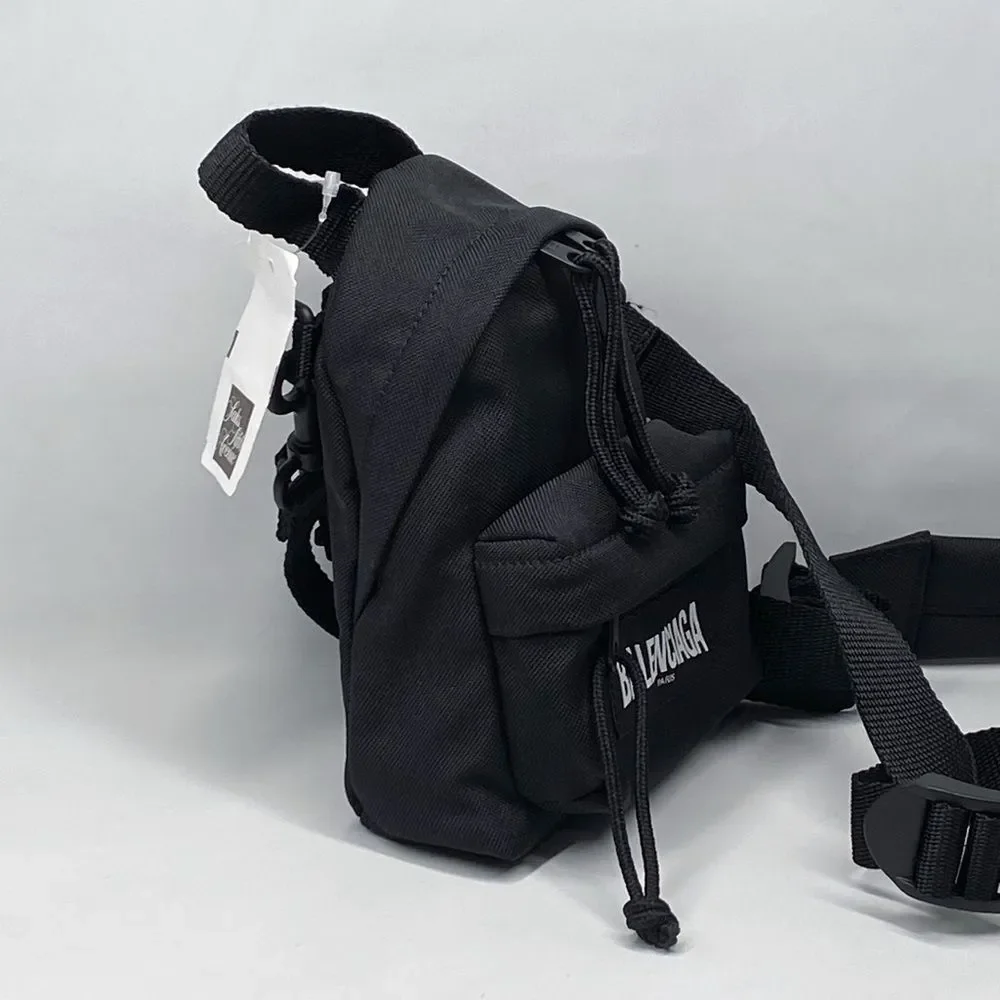 Balenciaga Black Nylon Mini Backpack Bag